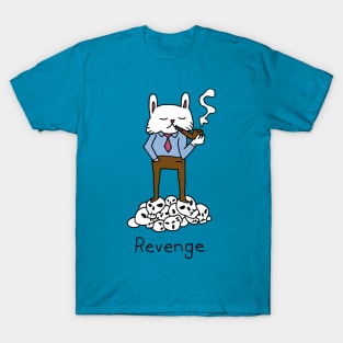 Revenge Bunny Quite Satisfied with His Skull Trophies and New Tobacco Blend T-Shirt